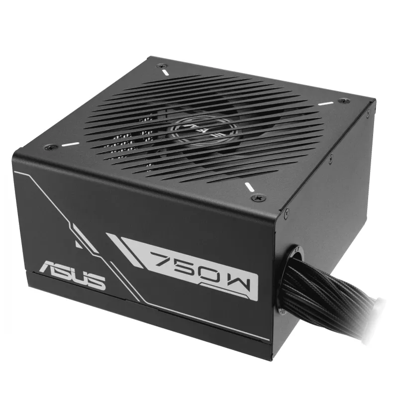 ATX barošanas bloks ASUS Prime-750B-BLACK 750 W, 80 PLUS Bronze, 135 mm ventilators, 20+4 pin, 3× PCIe 8-pin, nemodulārs