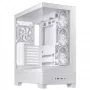 PC korpuss ASUS A31 Plus TG ARGB WHITE Midi Tower — ATX, rūdīts stikls, ARGB, 3x120mm + 1x120mm ventilatori, 38 cm GPU, 165 mm CPU dzesētājs