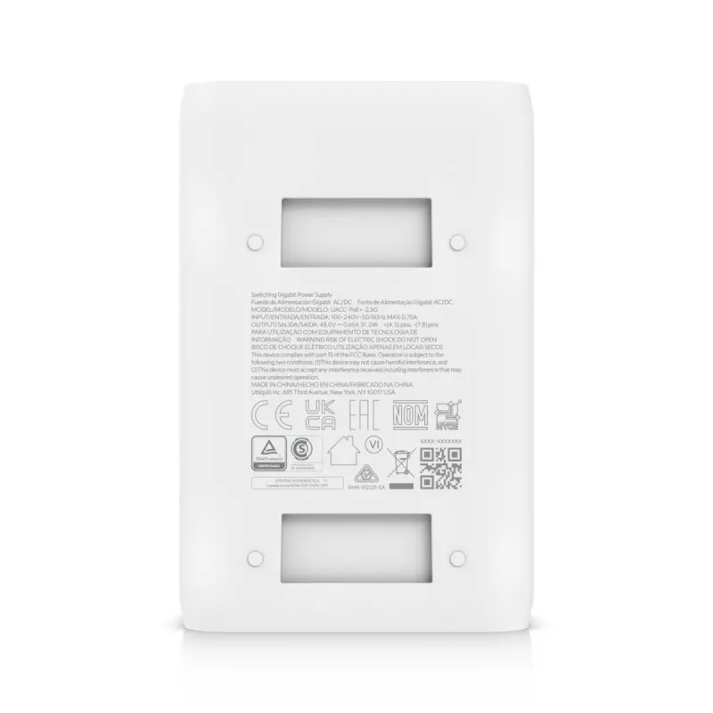 UBIQUITI NETWORKS PoE Injector 2.5G PoE+ 30W