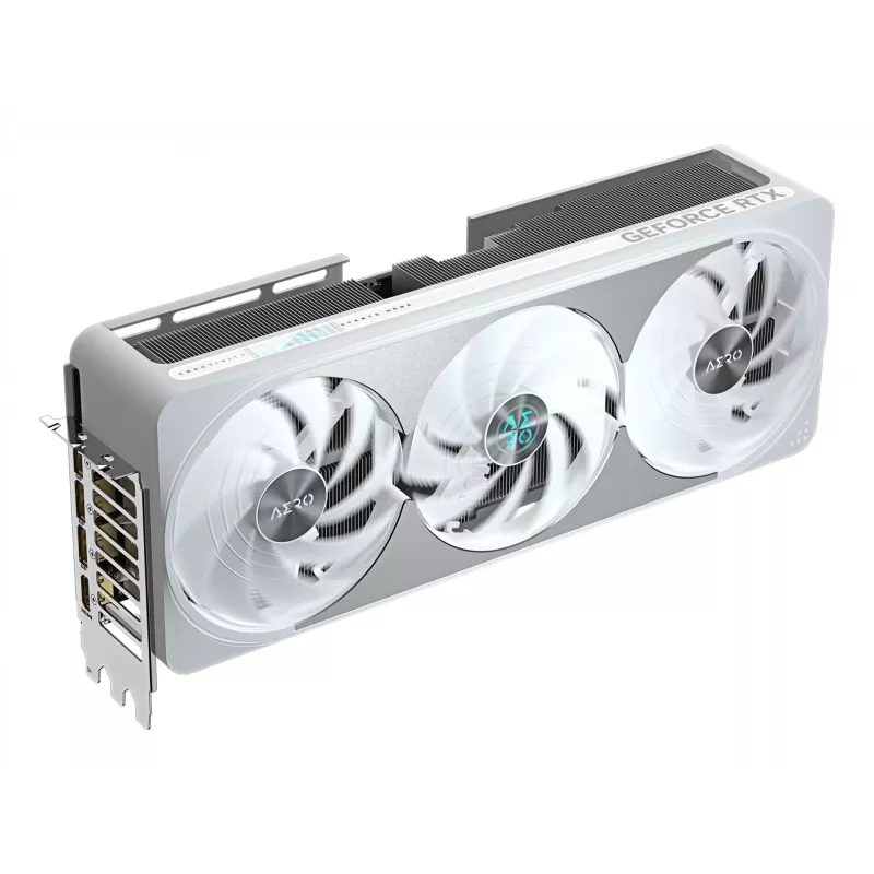 Grafikas karte GIGABYTE GeForce RTX 5070 Ti 16 GB GDDR7, PCIe 5.0, 8960 CUDA, 30000 MHz, 256 bitu, WINDFORCE 3X, balta