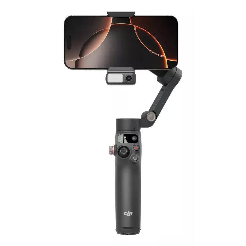 DJI Osmo Mobile 7P viedtālruņa stabilizators, 3 asu stabilizācija, ActiveTrack 7.0, teleskopiskais statīvs, Bluetooth 5.3, tumši pelēks