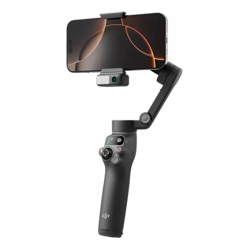 DJI Osmo Mobile 7P viedtālruņa stabilizators, 3 asu stabilizācija, ActiveTrack 7.0, teleskopiskais statīvs, Bluetooth 5.3, tumši pelēks