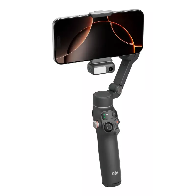 DJI Osmo Mobile 7P viedtālruņa stabilizators, 3 asu stabilizācija, ActiveTrack 7.0, teleskopiskais statīvs, Bluetooth 5.3, tumši pelēks