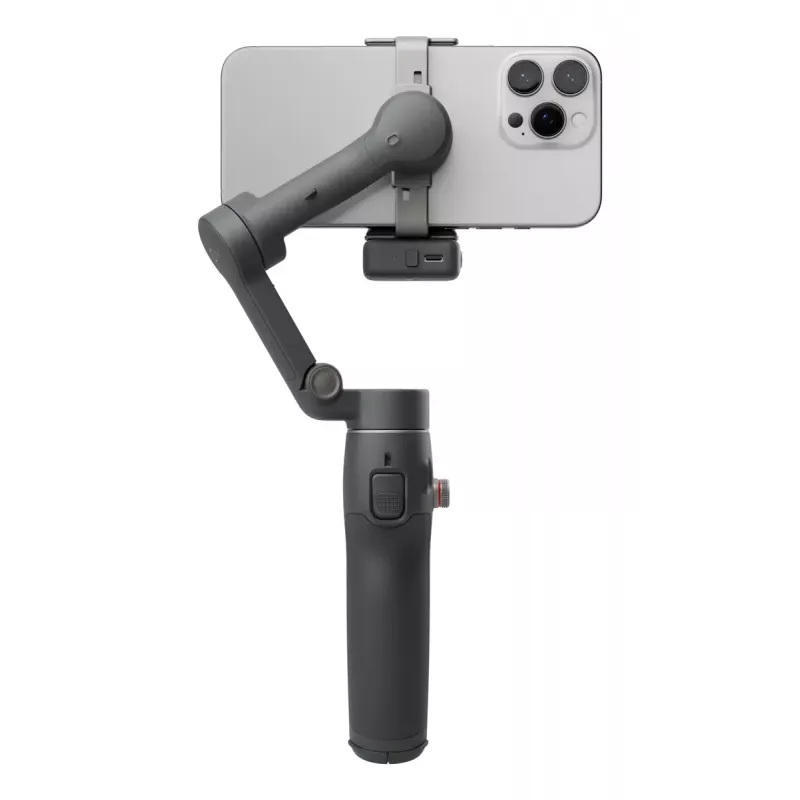 DJI Osmo Mobile 7P viedtālruņa stabilizators, 3 asu stabilizācija, ActiveTrack 7.0, teleskopiskais statīvs, Bluetooth 5.3, tumši pelēks