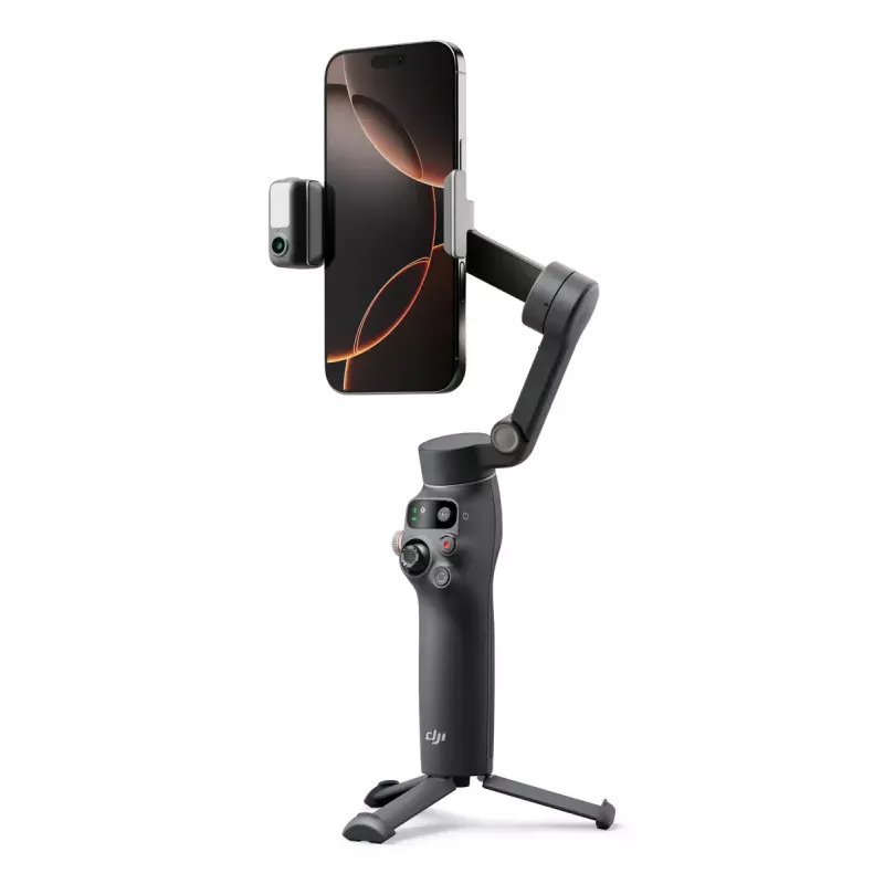 DJI Osmo Mobile 7P viedtālruņa stabilizators, 3 asu stabilizācija, ActiveTrack 7.0, teleskopiskais statīvs, Bluetooth 5.3, tumši pelēks