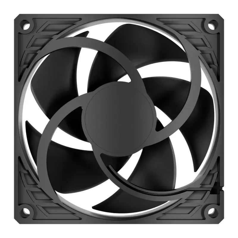 ARCTIC P9 PWM PST CO (Melns) - 92 mm PWM Ventilators ar Kabeļa Sadalītāju Nepārtrauktai Darbībai