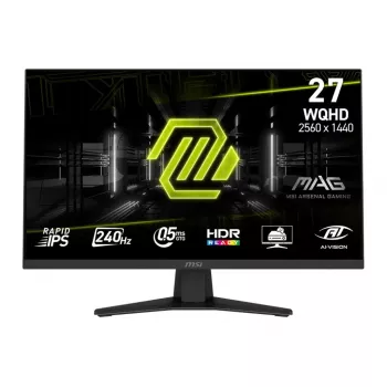 MSI MAG 274QFDE X24 dators monitors 27 collu WQHD 2560x1440 240Hz Rapid IPS LCD melns