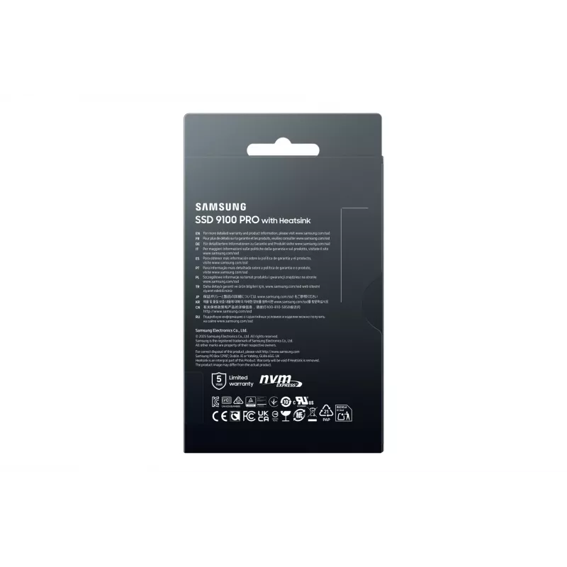 Samsung 9100 PRO Heatsink PCIe® 5.0 NVMe™ M.2 SSD - 2 TB