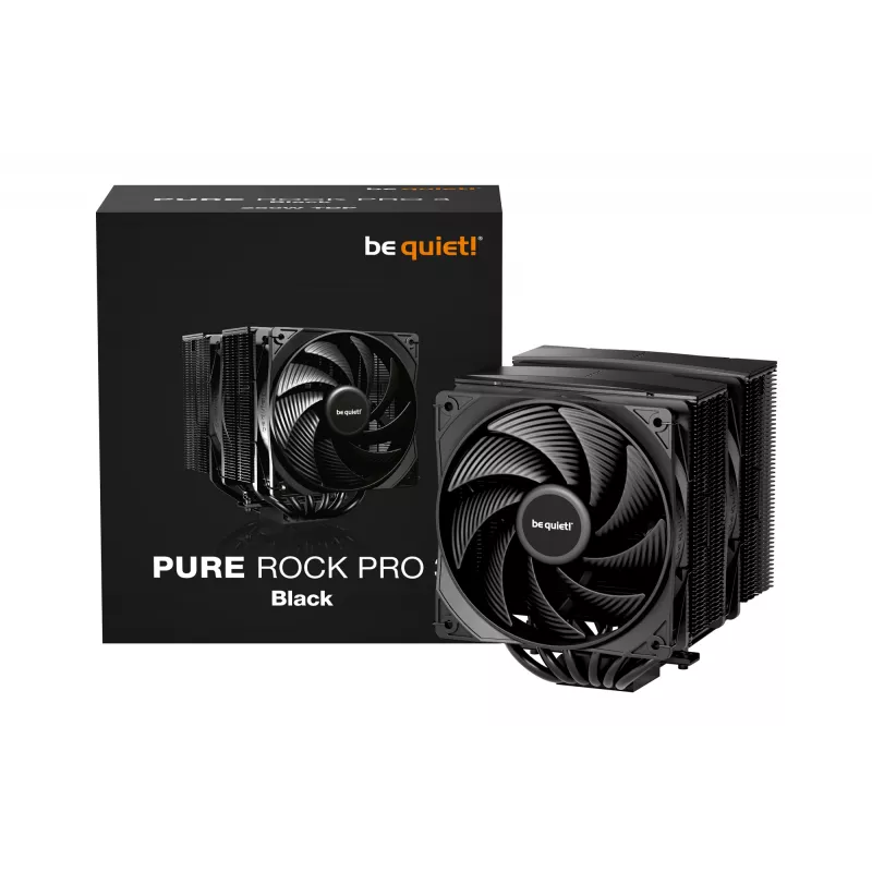 be quiet! Pure Rock Pro 3 Black procesora gaisa dzesētājs 12 cm 1 gab.