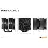 be quiet! Pure Rock Pro 3 Black procesora gaisa dzesētājs 12 cm 1 gab.