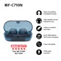Sony WF-C710N Glass Blue – bezvadu austiņas, True Wireless, ANC, Bluetooth 5.3, IPX4, 8.5/12 h