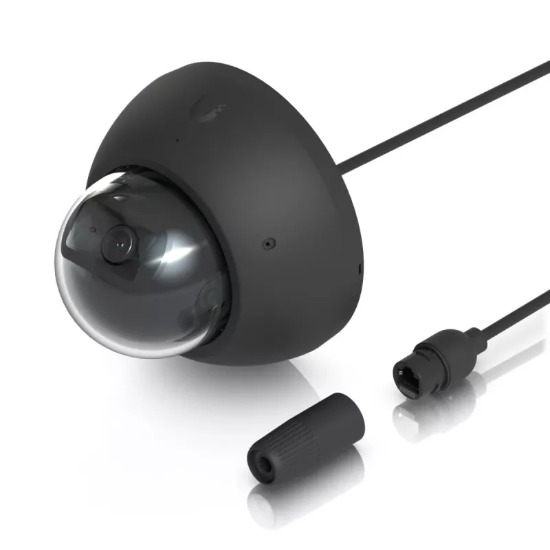 UBIQUITI NETWORKS UVC-AI-DOME 4K AI kupola kamera, melna