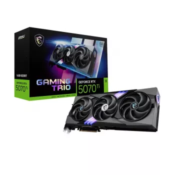 Grafikas karte MSI GeForce RTX 5070 Ti — 16 GB GDDR7, PCIe 5.0, 256-bit, 3 ventilatori, 338 mm