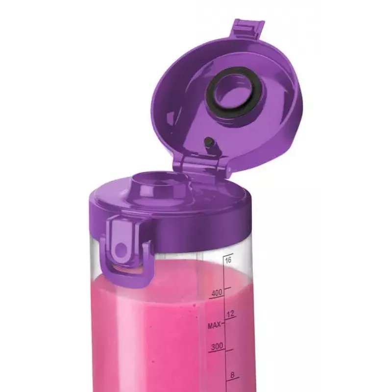 Pārnēsājamais blenderis NUTRIBULLET Portable 0,475 L — violets, 2000 mAh akumulators, Tritan bļoda