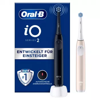 Elektriskā zobu birste Oral-B iO Series 2 Duo Black Pink ar viedā spiediena sensoru