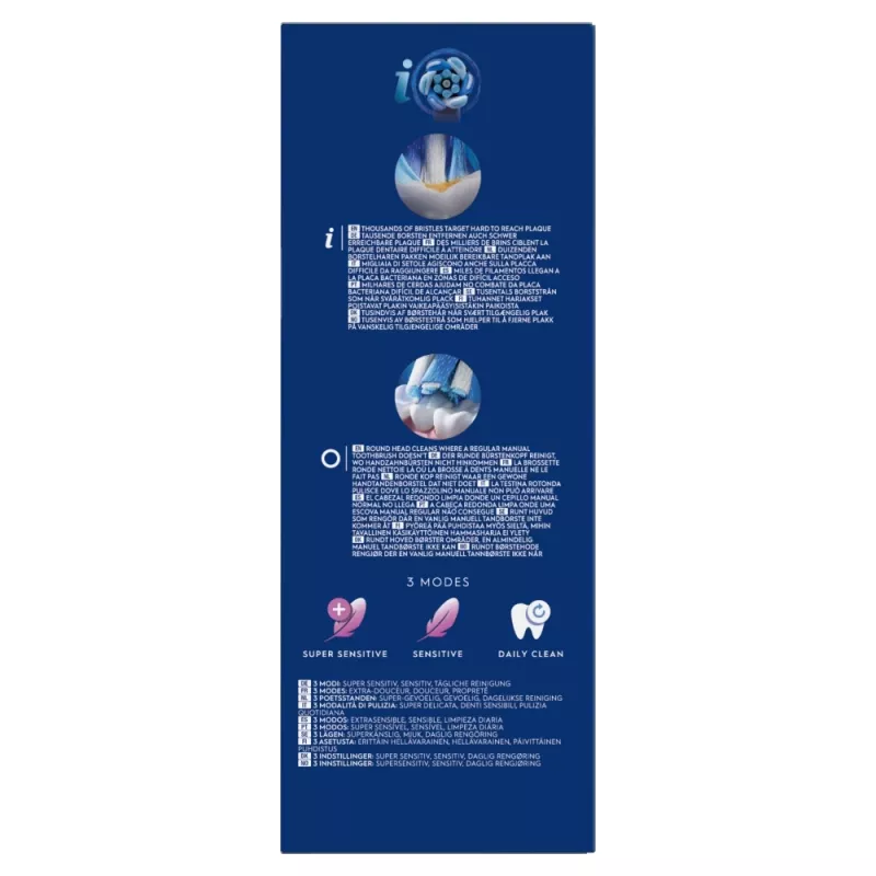 Elektriskā zobu birste Oral-B iO Series 2 Duo Black Pink ar viedā spiediena sensoru
