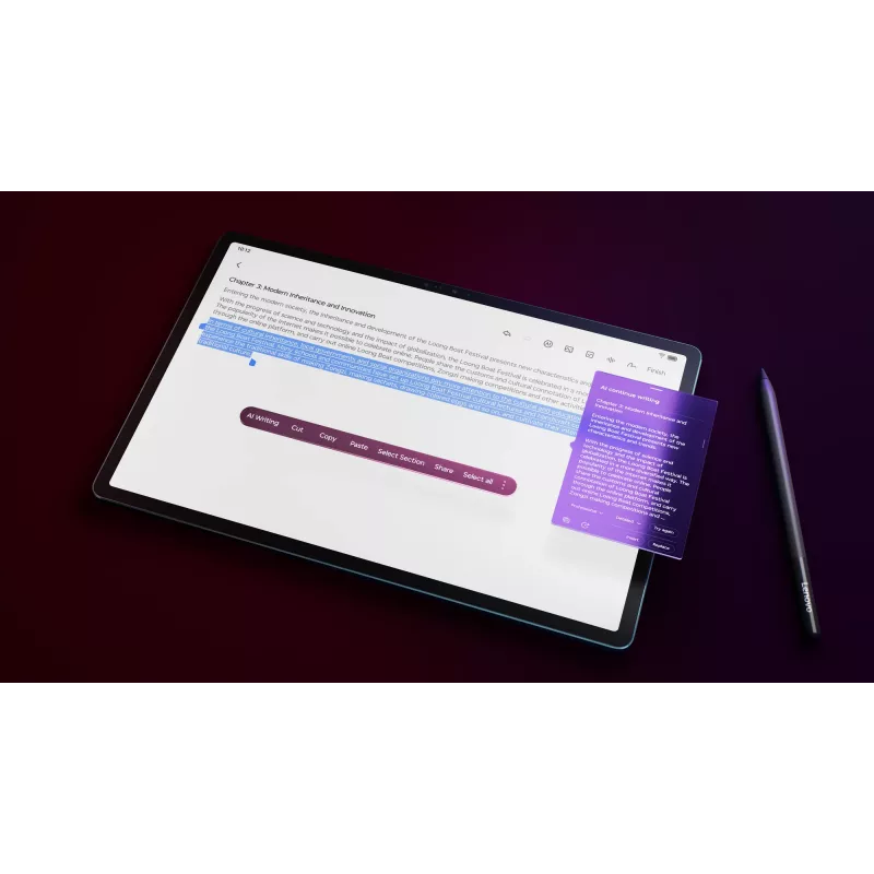 Lenovo Yoga Tab Plus 12,7 collu Snapdragon 256 GB 16 GB Wi-Fi 7 Android 14 Tirkīza
