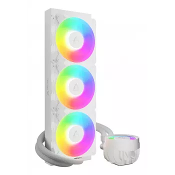ARCTIC Liquid Freezer III Pro 360 A-RGB (Balts) - Daudzkompatibils visaptverošs CPU ūdens dzesētājs ar A-RGB