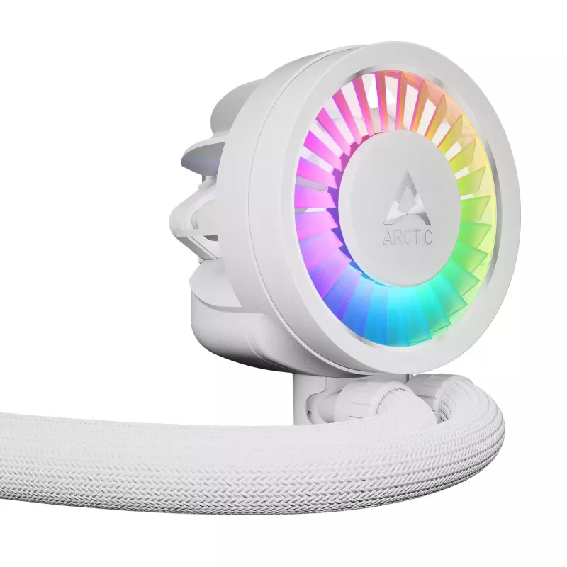 ARCTIC Liquid Freezer III Pro 360 A-RGB (Balts) - Daudzkompatibils visaptverošs CPU ūdens dzesētājs ar A-RGB