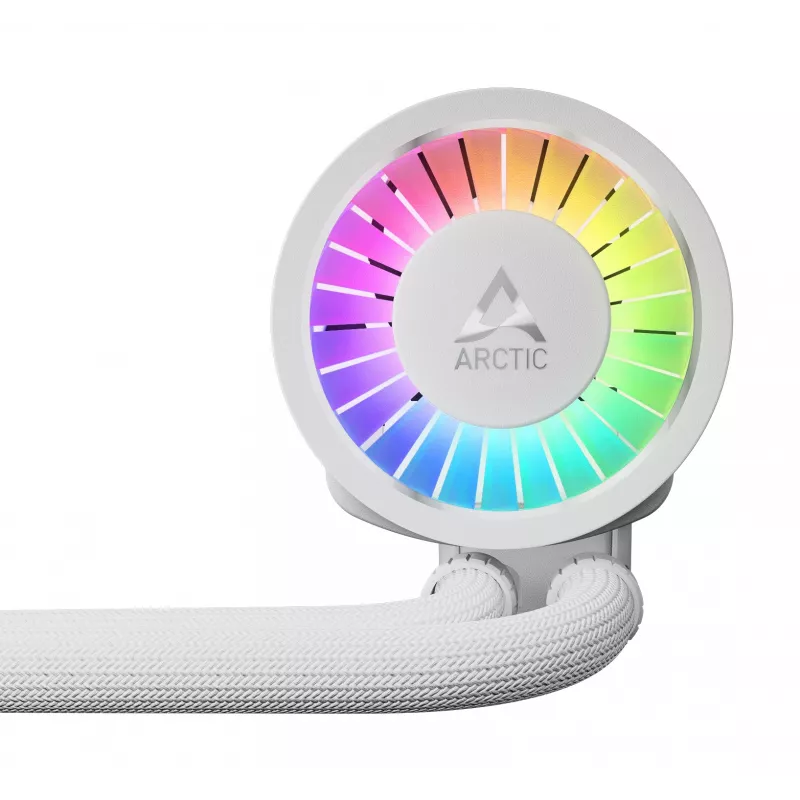 ARCTIC Liquid Freezer III Pro 360 A-RGB (Balts) - Daudzkompatibils visaptverošs CPU ūdens dzesētājs ar A-RGB