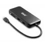 CLUB3D 8-1 Portatīvā USB Type-C 10Gbps dokstacija ar HDMI un DisplayPort 8K30Hz un PD līdz 100W