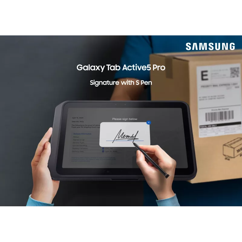 Samsung Galaxy Tab Active5 Pro 5G Enterprise Edition 256 GB 10.1 collu izturīgs planšetdators (Snapdragon, 8 GB RAM, Wi-Fi 6E, Android 15, Zaļš)