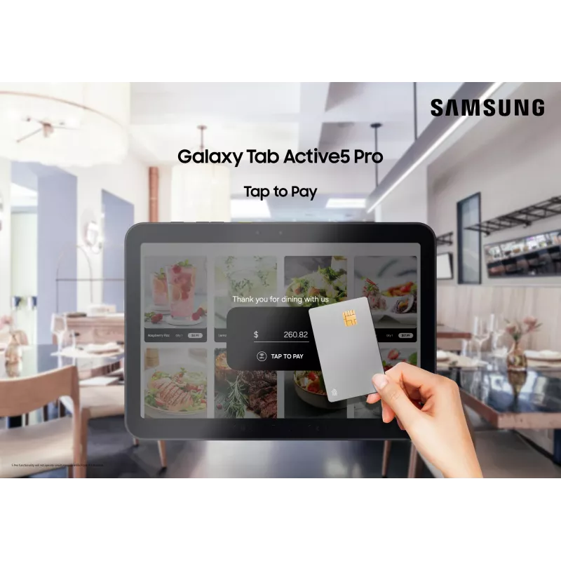 Samsung Galaxy Tab Active5 Pro 5G Enterprise Edition 256 GB 10.1 collu izturīgs planšetdators (Snapdragon, 8 GB RAM, Wi-Fi 6E, Android 15, Zaļš)