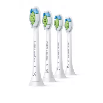 Philips HX6064/87 Optimal White birstes galviņas zobu birstei — 4 gab., baltas, vidēji cieti sari