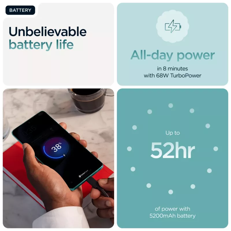 Motorola edge 60 fusion 16.9 cm (6.67 collu) Dual SIM Android 15 5G USB Type-C 8 GB 256 GB 5200 mAh Tirkīza