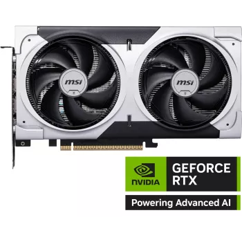 Grafikas karte MSI GeForce RTX 5060 Ti 8 GB GDDR7, PCIe 5.0, 4608 CUDA, 2602 MHz boost, 128-bit, 2 ventilatori, 180W