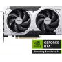 Grafikas karte MSI GeForce RTX 5060 Ti 8 GB GDDR7, PCIe 5.0, 4608 CUDA, 2602 MHz boost, 128-bit, 2 ventilatori, 180W