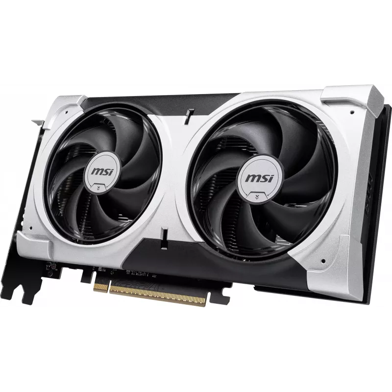 Grafikas karte MSI GeForce RTX 5060 Ti 8 GB GDDR7, PCIe 5.0, 4608 CUDA, 2602 MHz boost, 128-bit, 2 ventilatori, 180W