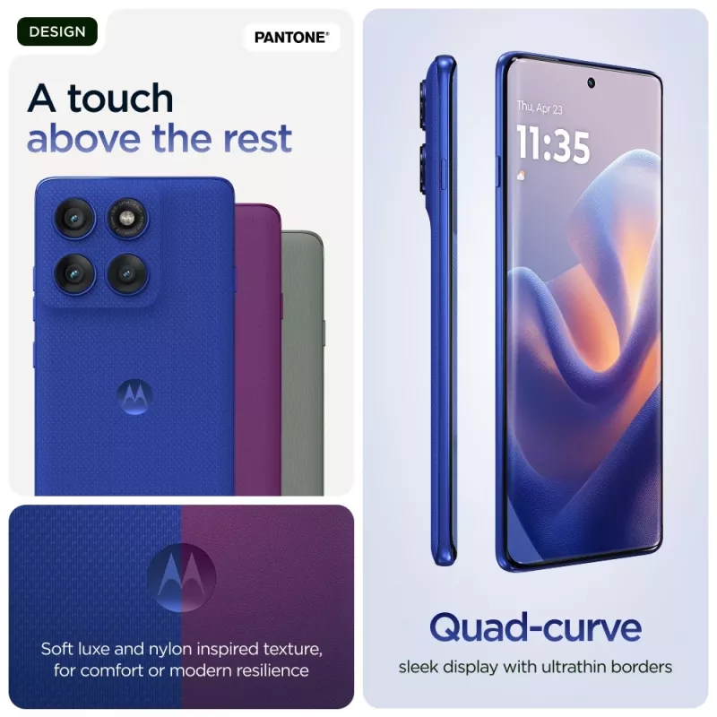 Motorola edge 60 pro 16,9 cm (6,67 collu) Dual SIM Android 15 5G USB Type-C 12 GB 512 GB 6000 mAh Zils