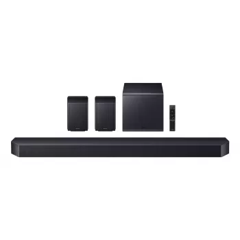 Skaņas josla Samsung HW-Q990F 11.1.4 kanāli, 756 W, melna, bezvadu zemfrekvences skaļrunis, HDMI, Wi‑Fi