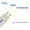 USB-C lādētājs 2‑pakā CLUB3D CAC-3020, 30 W kopā, balts
