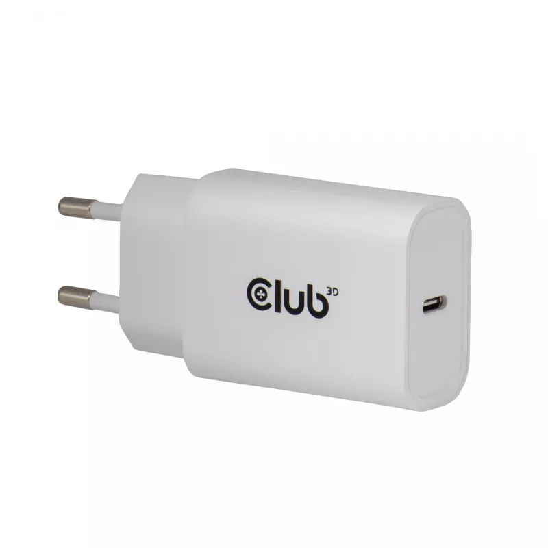 USB-C lādētājs 2‑pakā CLUB3D CAC-3020, 30 W kopā, balts
