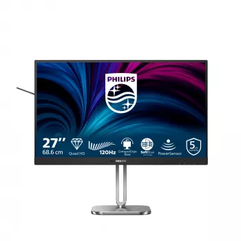 Philips 4000 sērija 27B2N4500/00 datora monitors 68.6 cm (27 collas) 2560 x 1440 pikseļi Quad HD LCD Pelēks