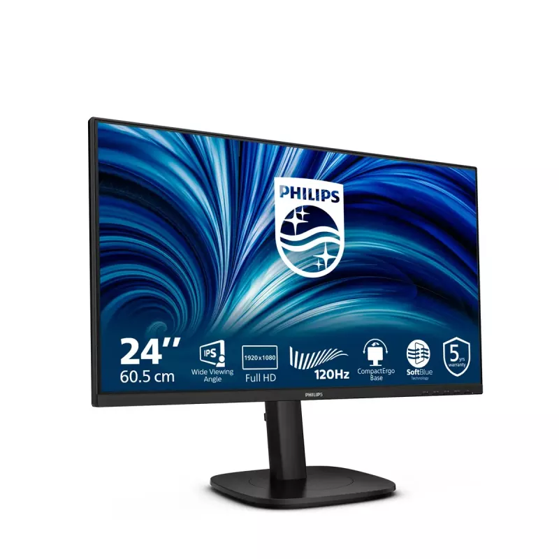 Philips 3000 sērija 24B2N3200J/00 monitors 60.5 cm (23.8 collas) 1920 x 1080 pikseļi Full HD LCD Melns