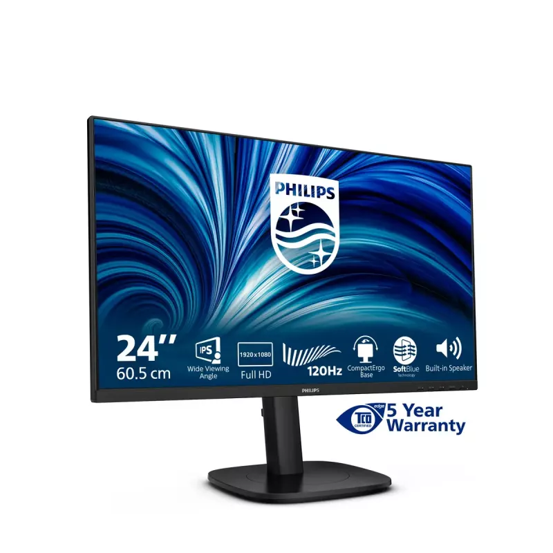 Philips 3000 sērija 24B2N3200J/00 monitors 60.5 cm (23.8 collas) 1920 x 1080 pikseļi Full HD LCD Melns
