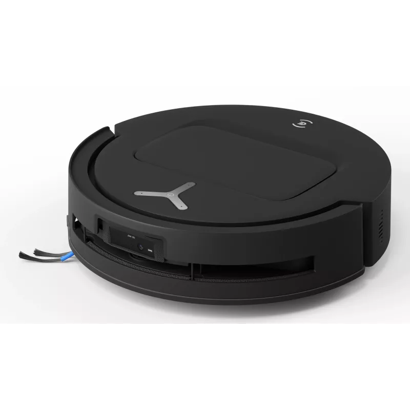 Robotputekļsūcējs Ecovacs Deebot T80 Omni — bezputekļu maisa 3 L putekļu, 0,11 L ūdens, 6400 mAh, 297 min darbības laiks, melns