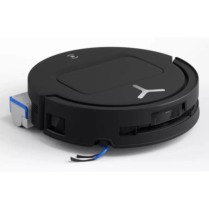 Robotputekļsūcējs Ecovacs Deebot T80 Omni — bezputekļu maisa 3 L putekļu, 0,11 L ūdens, 6400 mAh, 297 min darbības laiks, melns