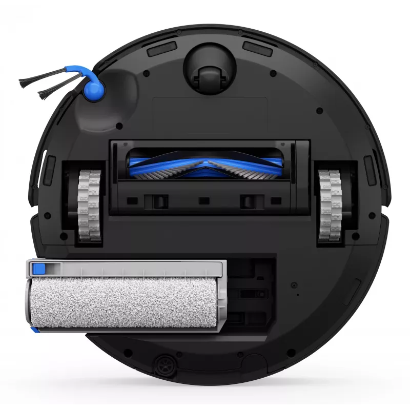 Robotputekļsūcējs Ecovacs Deebot T80 Omni — bezputekļu maisa 3 L putekļu, 0,11 L ūdens, 6400 mAh, 297 min darbības laiks, melns
