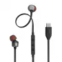 JBL Tune 310C austiņas vadu iekšauss zvaniem/mūzikai USB Type-C melnas