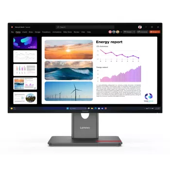 Lenovo ThinkVision P24Q-40 monitors, 60.5 cm (23.8 colli), 2560 x 1440 pikseļi, Quad HD, LCD, 6 ms, Melns
