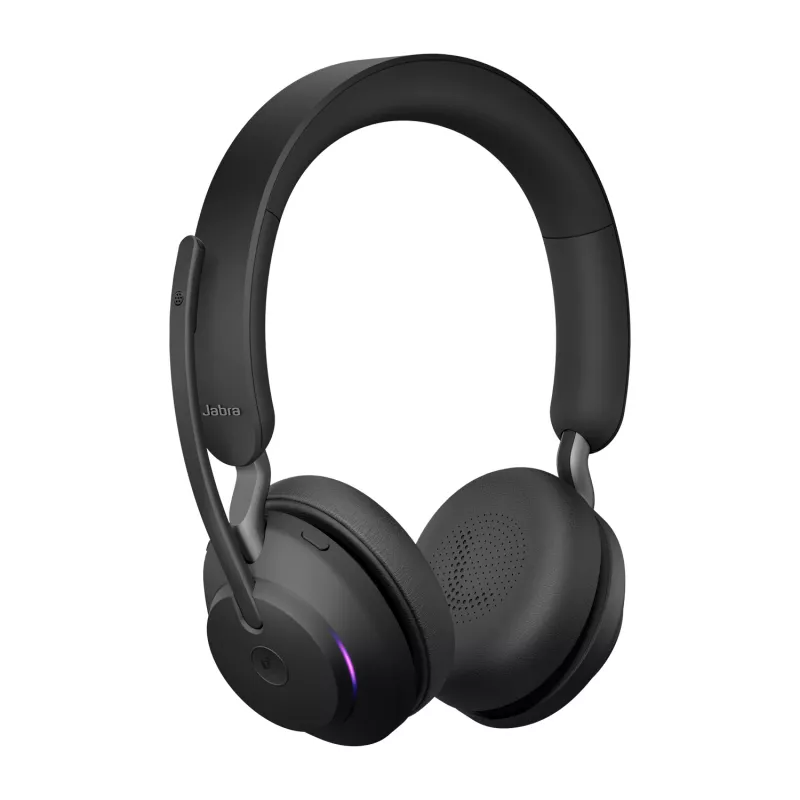 Jabra Evolve2 65 USB-C Melns MS Lādēšanas statīvs Stereo