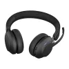 Jabra Evolve2 65 USB-C Melns MS Lādēšanas statīvs Stereo