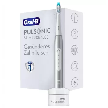 Oral-B Pulsonic Slim Luxe 4000 Pieaugušo soniskā zobu birste Platīna