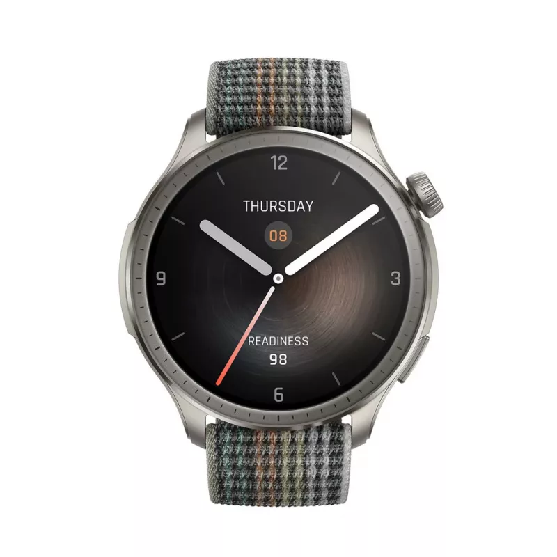 Amazfit Balance viedpulkstenis 1,5 collu AMOLED 46 mm pelēks GPS