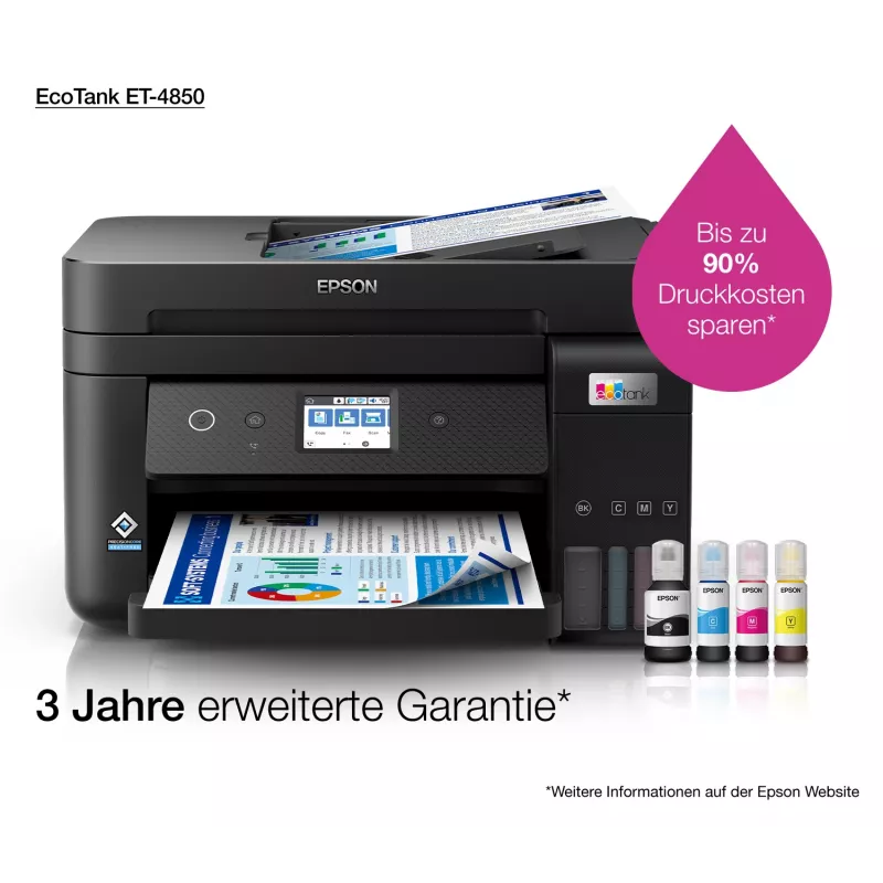 Epson EcoTank ET-4850 Daudzfunkciju printeris A4 4800 x 1200 DPI 33 ppm Wi-Fi