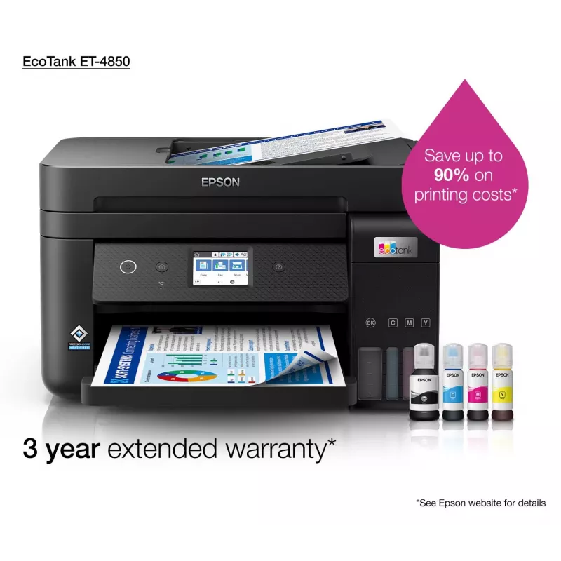 Epson EcoTank ET-4850 Daudzfunkciju printeris A4 4800 x 1200 DPI 33 ppm Wi-Fi